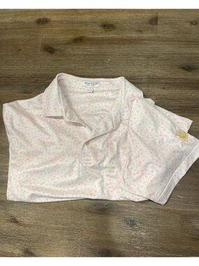 Peter Millar Large Carlton Woods Logo -Drink Print Polo Shirt